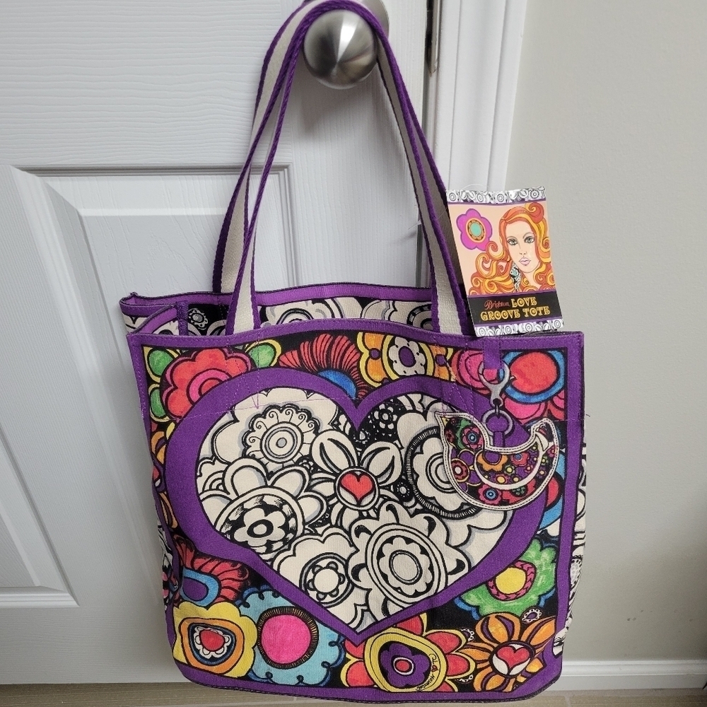 Brighton NWT Love Groove ll Canvas Tote